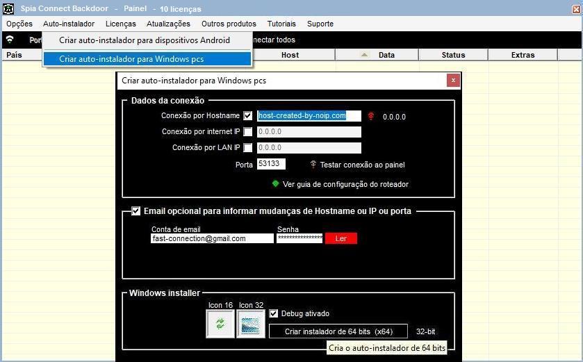 Spia Connect Backdoor